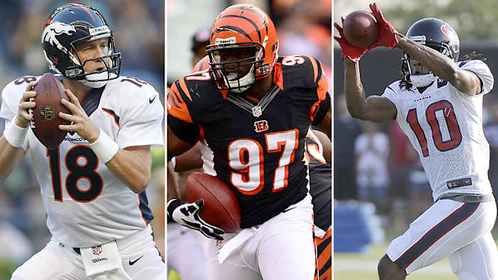 Peyton Manning, Geno Atkins, DeAndre Hopkins.